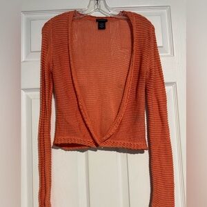 Orange Knit Women's Sweater